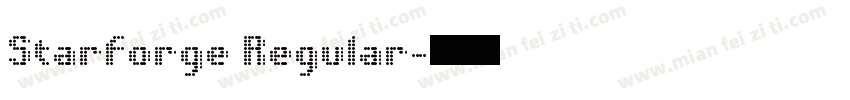 Starforge Regular字体转换